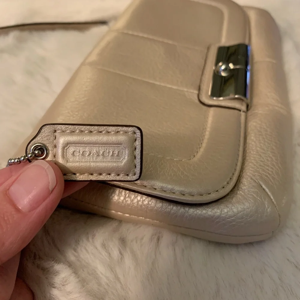 Coach leather shoulder