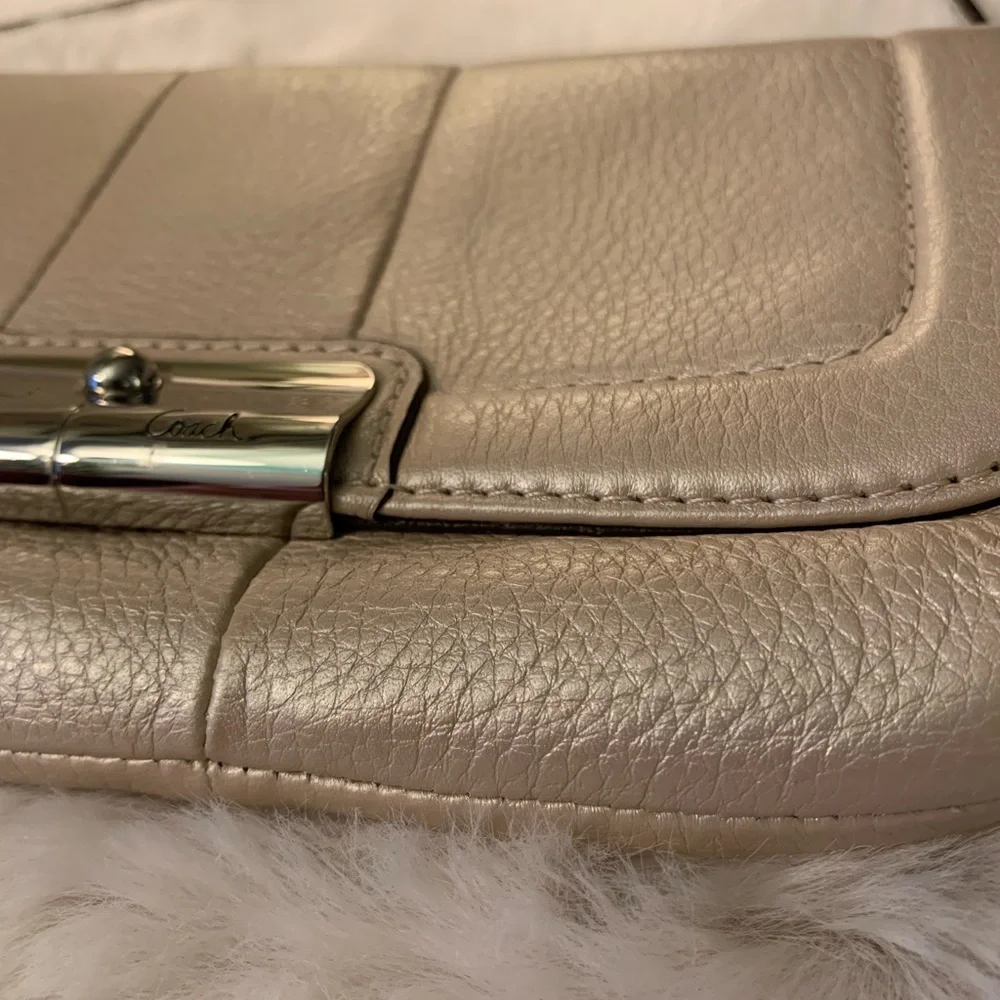 Coach leather shoulder