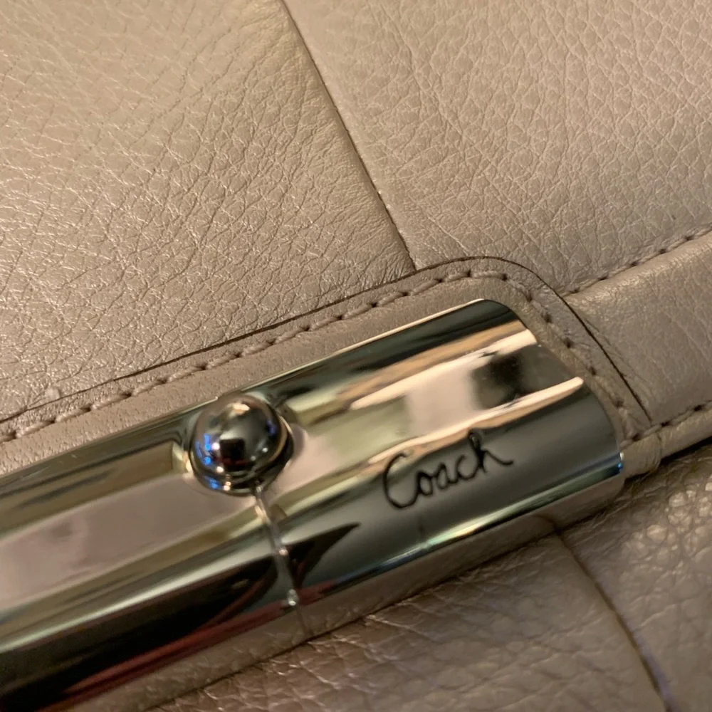 Coach leather shoulder