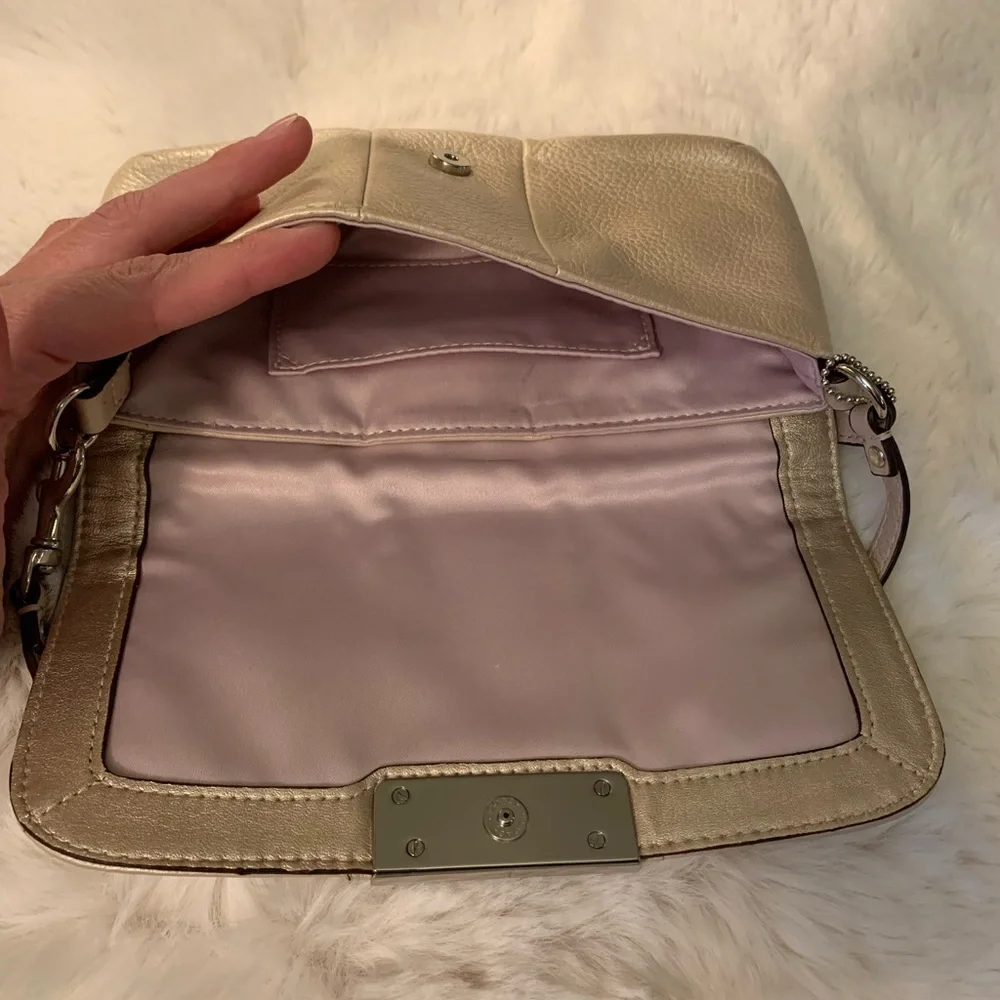 Coach leather shoulder