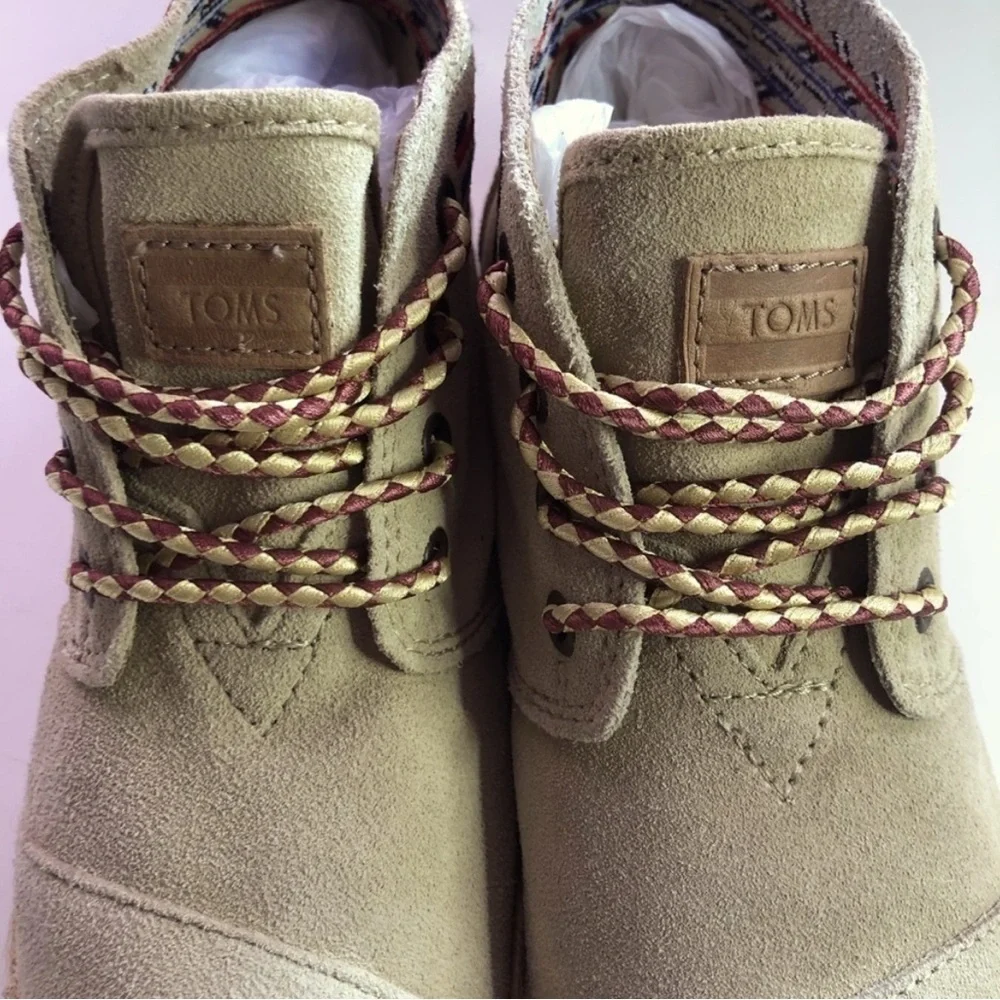Toms beige suede