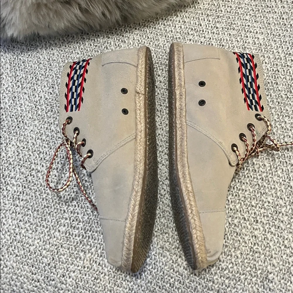 Toms beige suede