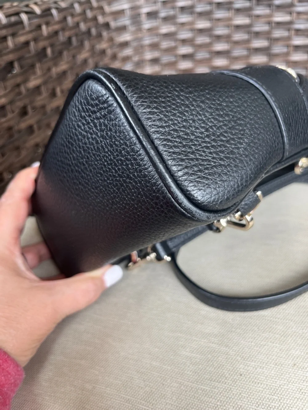kate spade leather slip back