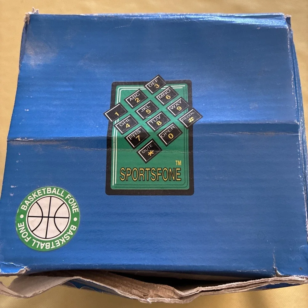 Basketball Sportsfone Telephone Used Still In Original Box Working