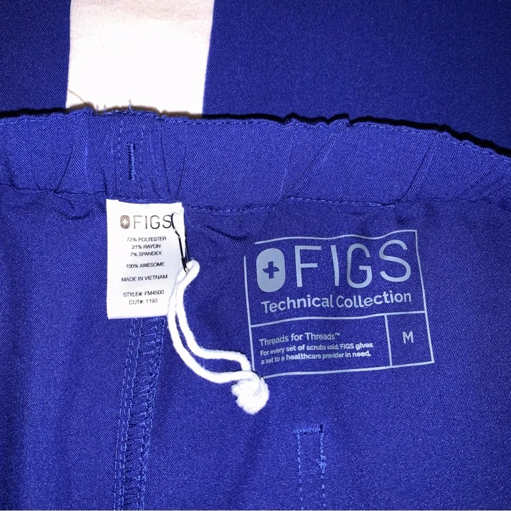 Figs Men's Pisco Basic Scrub Pants royal blue
