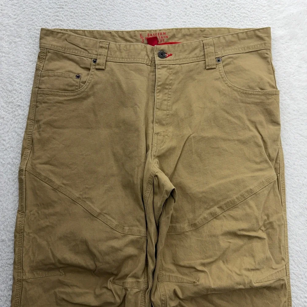 Eastern Mountain Sports Mens 34x30 Khaki Canvas Utility Work Pants S18M0846