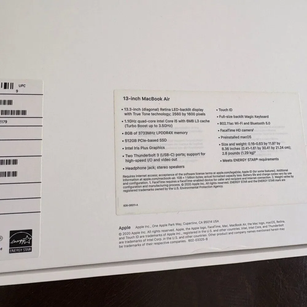 Apple empty box