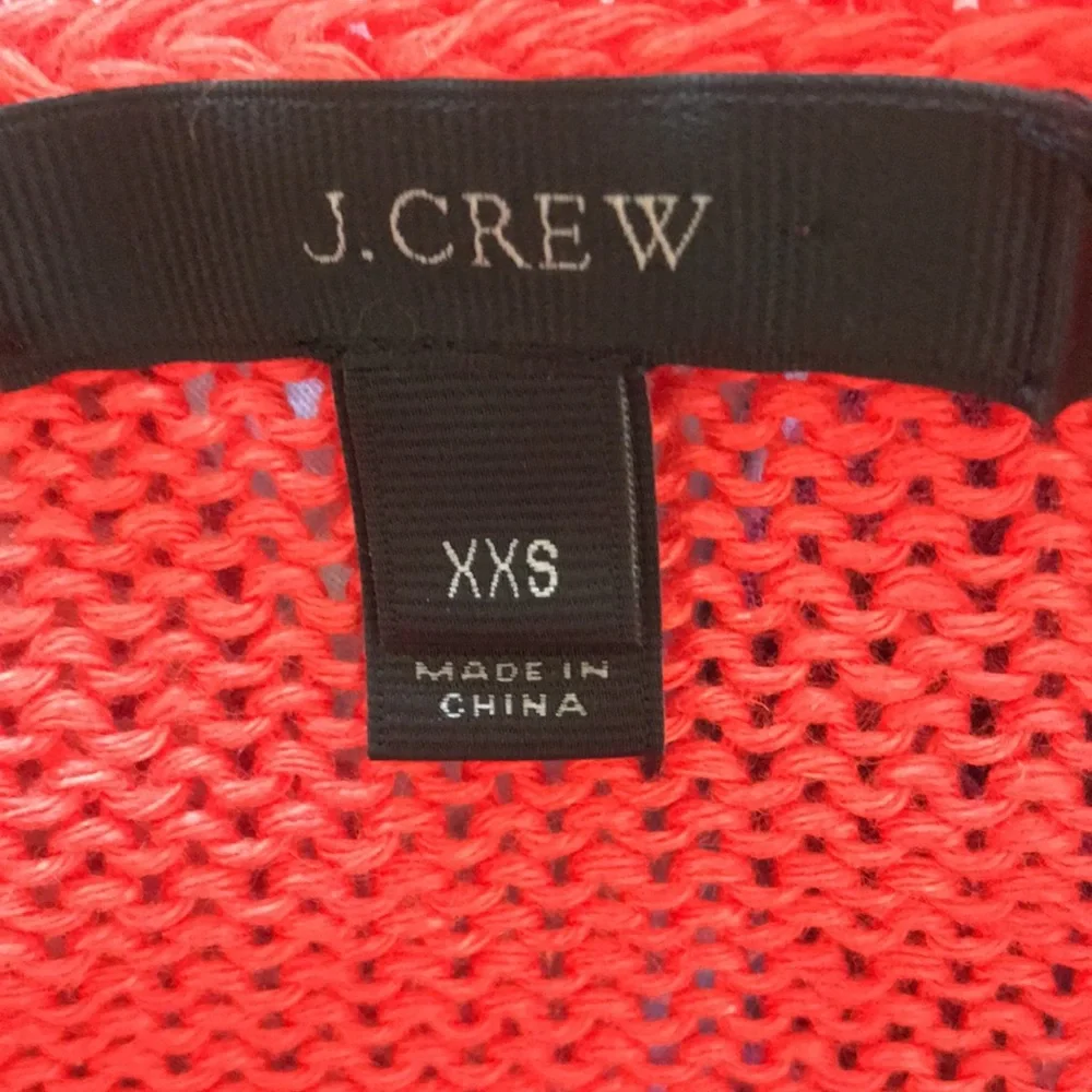 J. Crew Linen Beach Sweater sz xxs