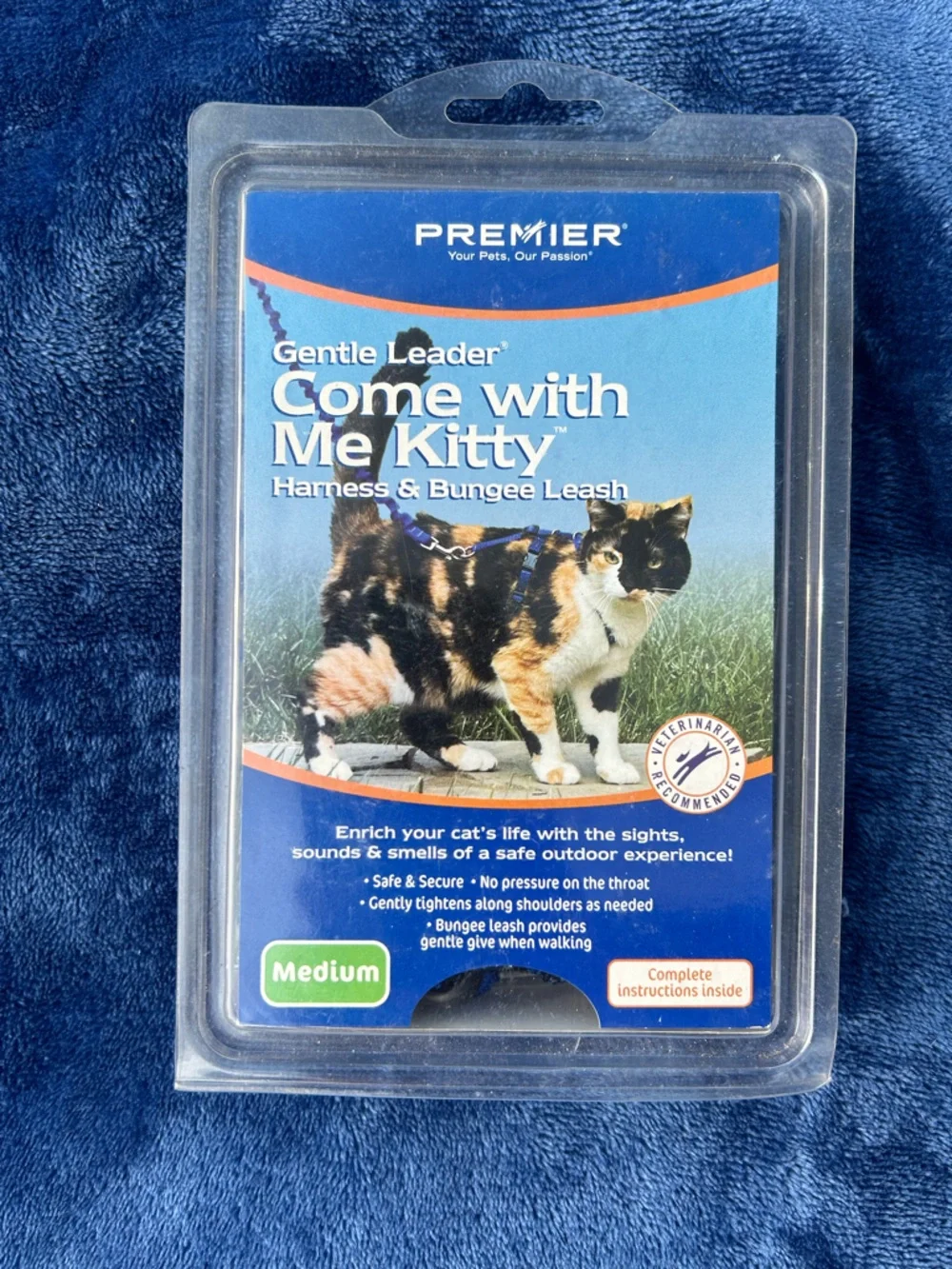 🔥3/$8Come With Me Kitty Harness & Bungee Leash - Medium