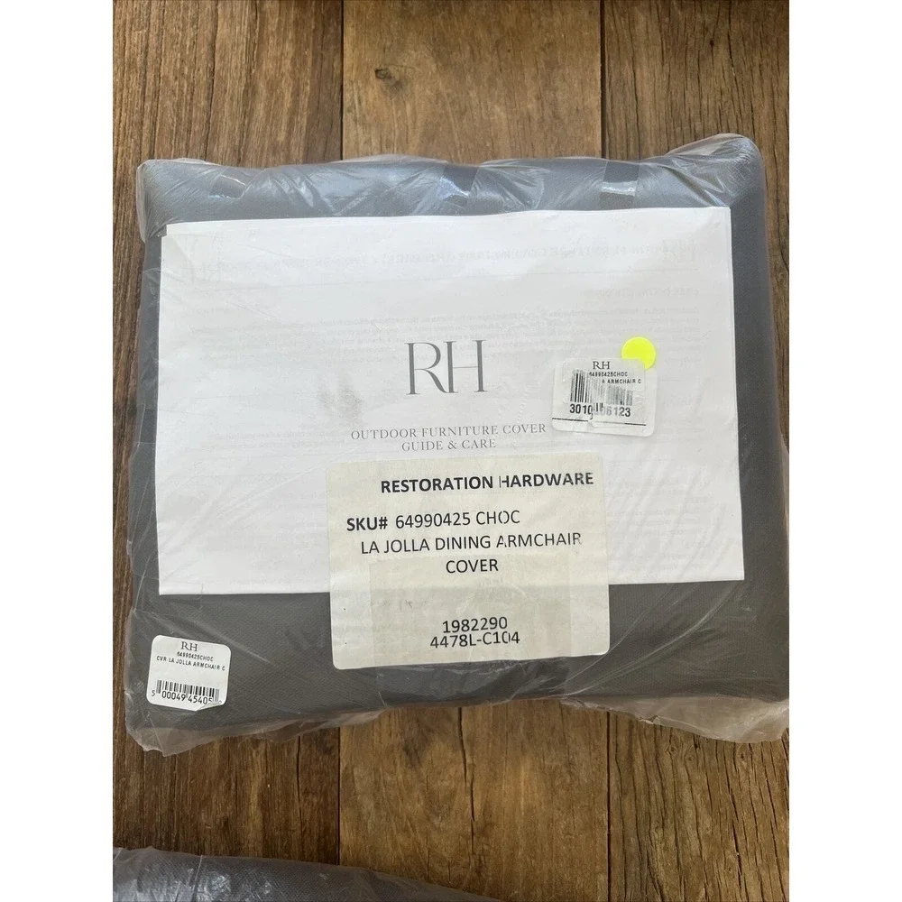 Restoration Hardware‎ La Jolla Dining Room Armchair Outdoor Cover Chocolate NWT