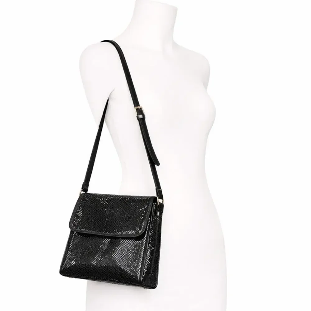 Whiting & Davis Black Mesh Shoulder Bag Evening Purse EUC