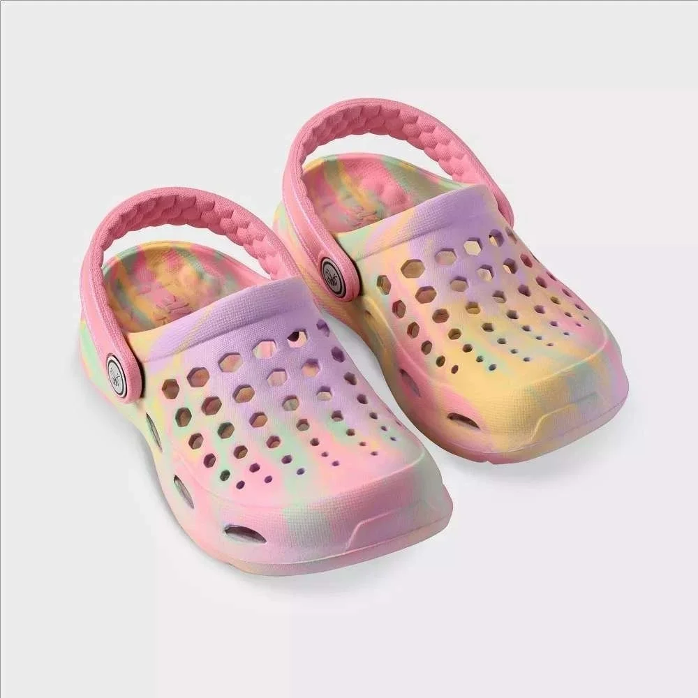 Big Girls Clogs by Joybees Dylan Pink Blue Size 5 New With Tags