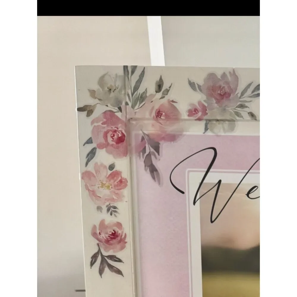 Toarti Vinyl Wall Decals Pink Poppy Roses Flowers Leaves Peel & Stick Decor (54)