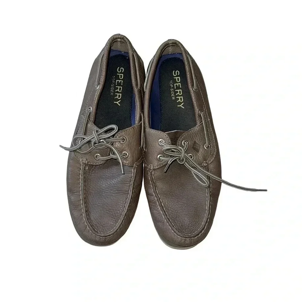 Sperry gray leather
