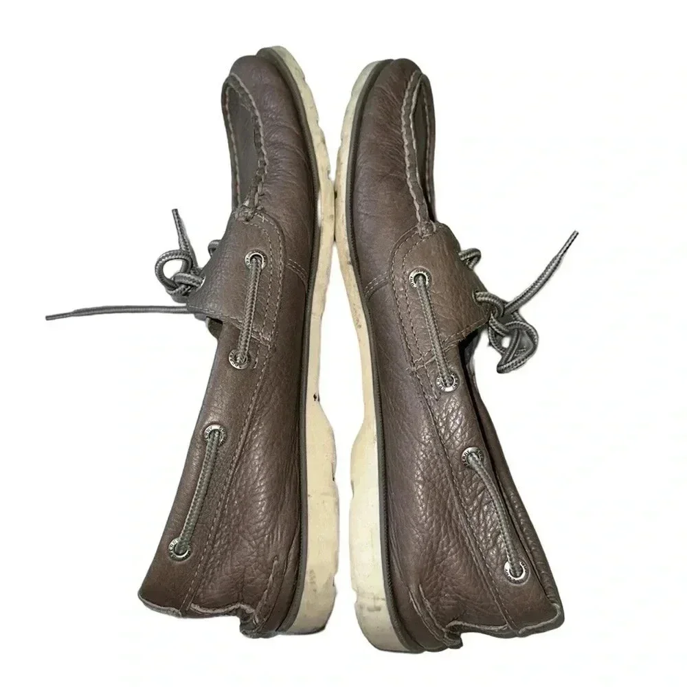 Sperry gray leather