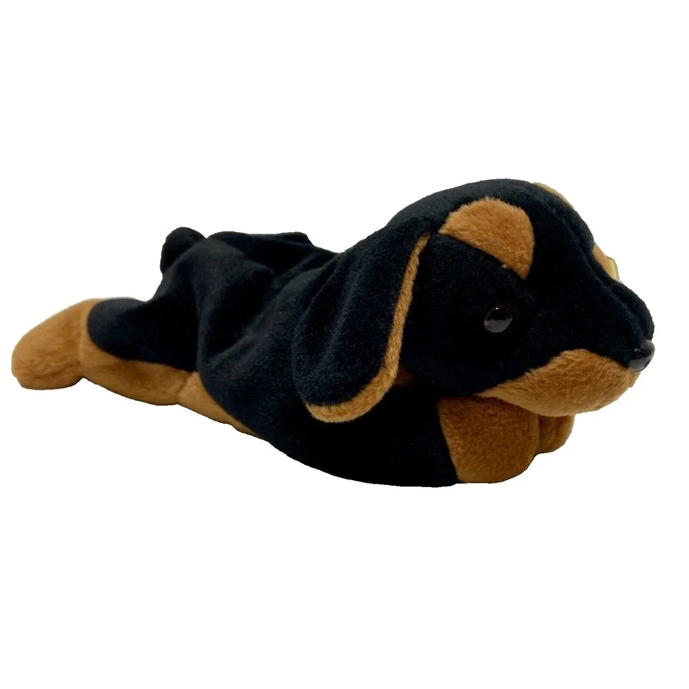 Ty Beanie Babies Doby 4110 Doberman Dog 1996 Retired PVC Pellets Rare Vtg Plush