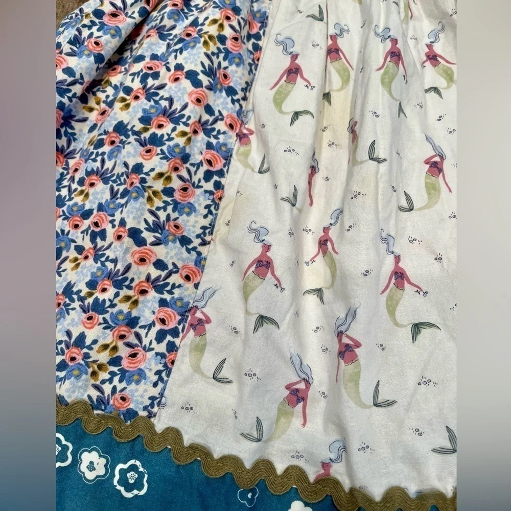 Matilda Jane Platinum Mermaid Floral Size 6 Knot Dress #3/7 RARE!! Special Run