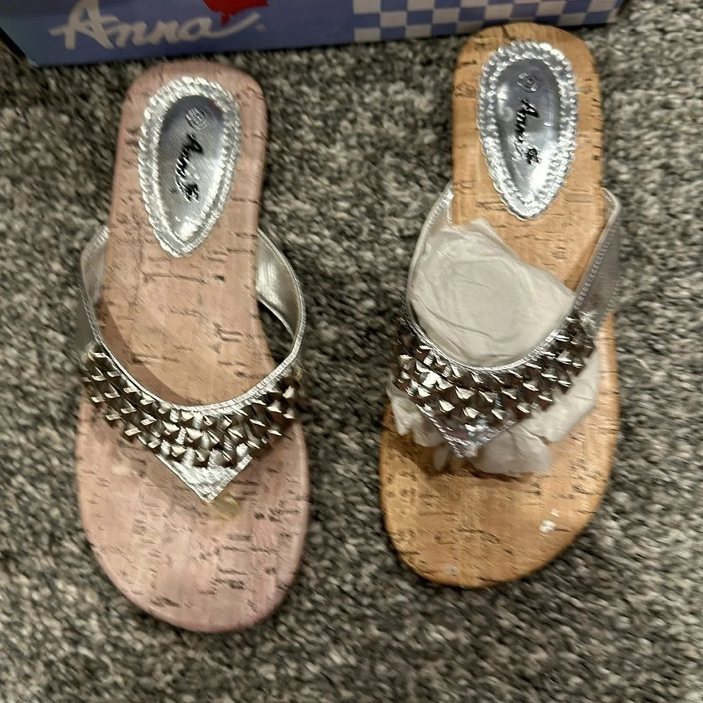 Anna silver sandal
