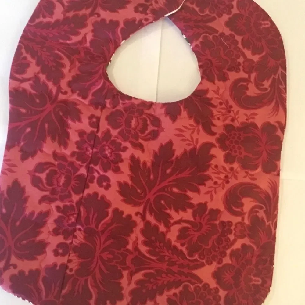 3/$25 or $12 ea. NWT Handmade Quilted Reversible Baby Bib.
