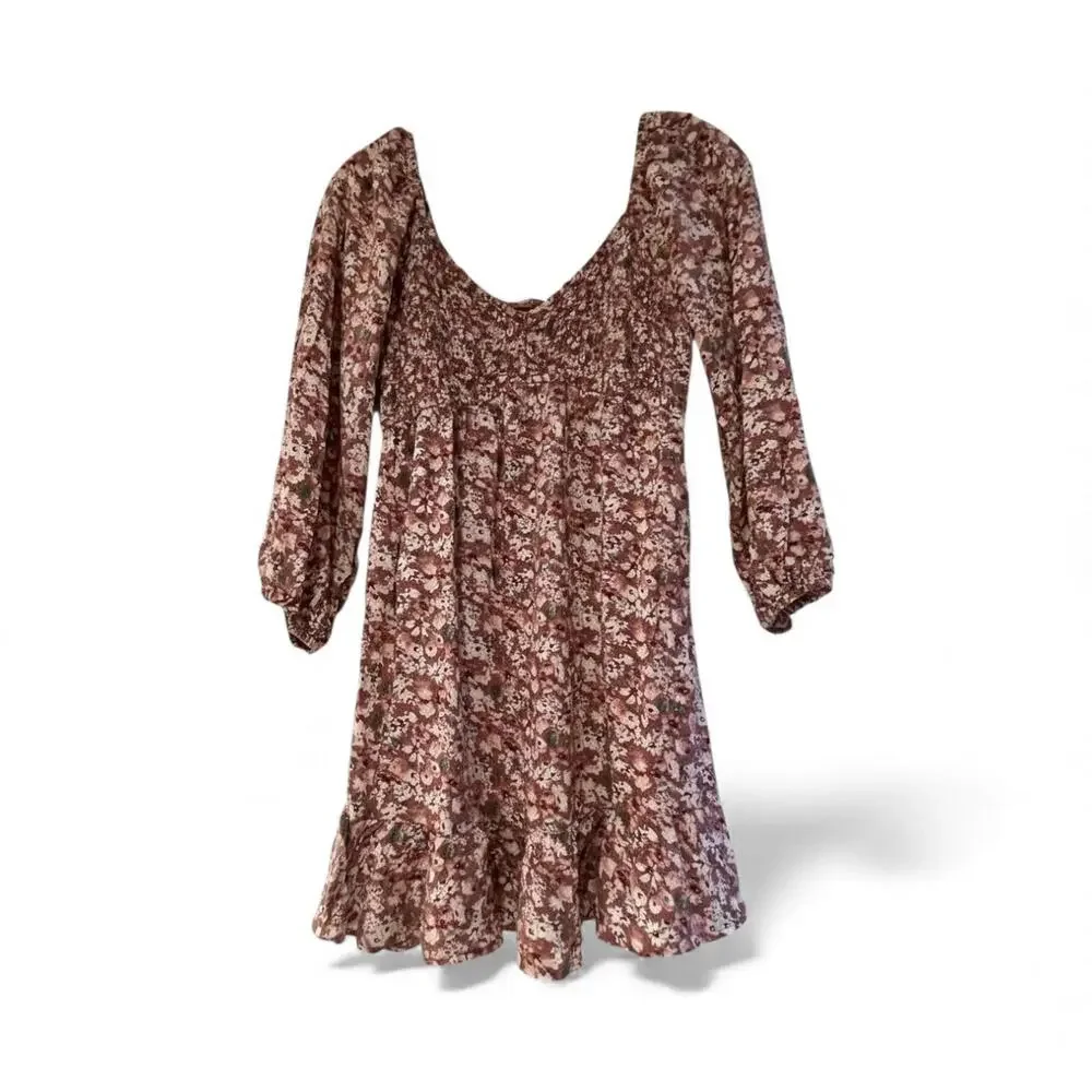 Hollister brown floral