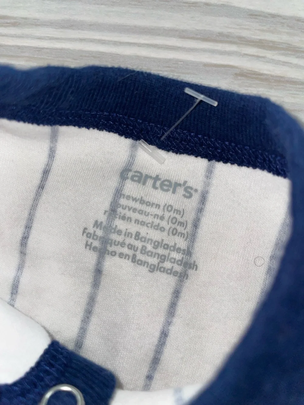 Carter’s Newborn Baby Boy Baseball Footed Sleeper Red White Blue
