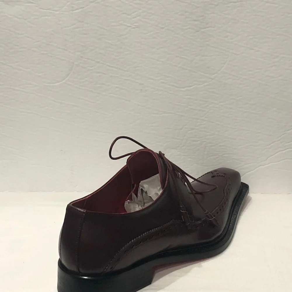 Emilio Franco shoes Italian leather burgundy