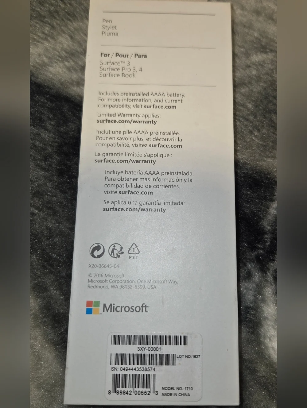 Microsoft genuine surface
