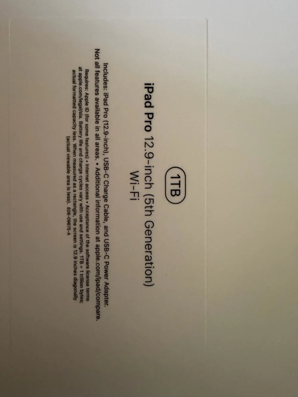 Apple ipad space