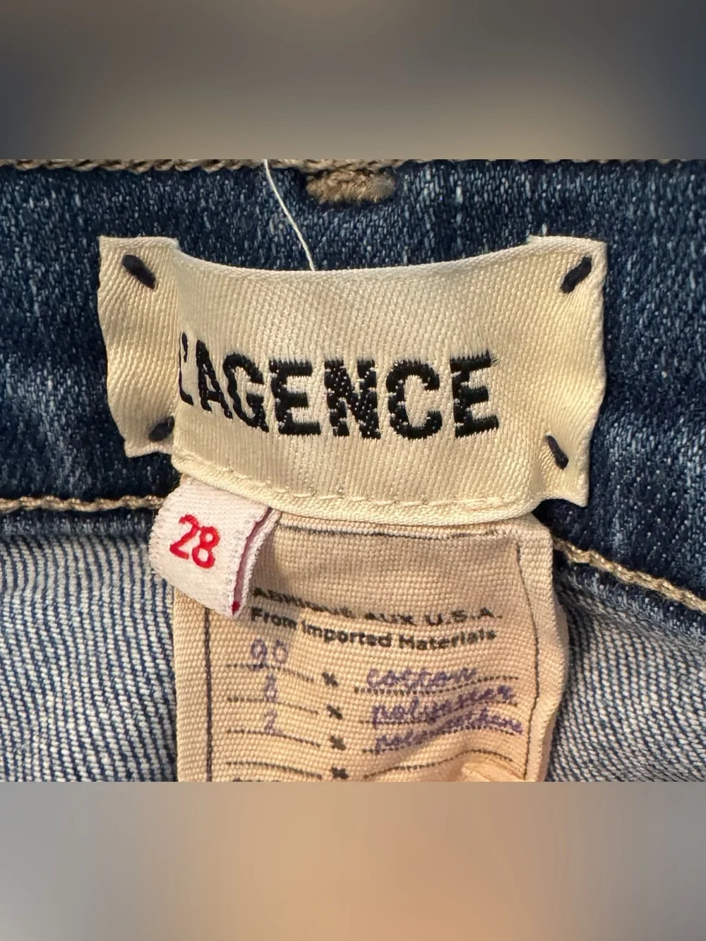 LAGENCE raw inseam