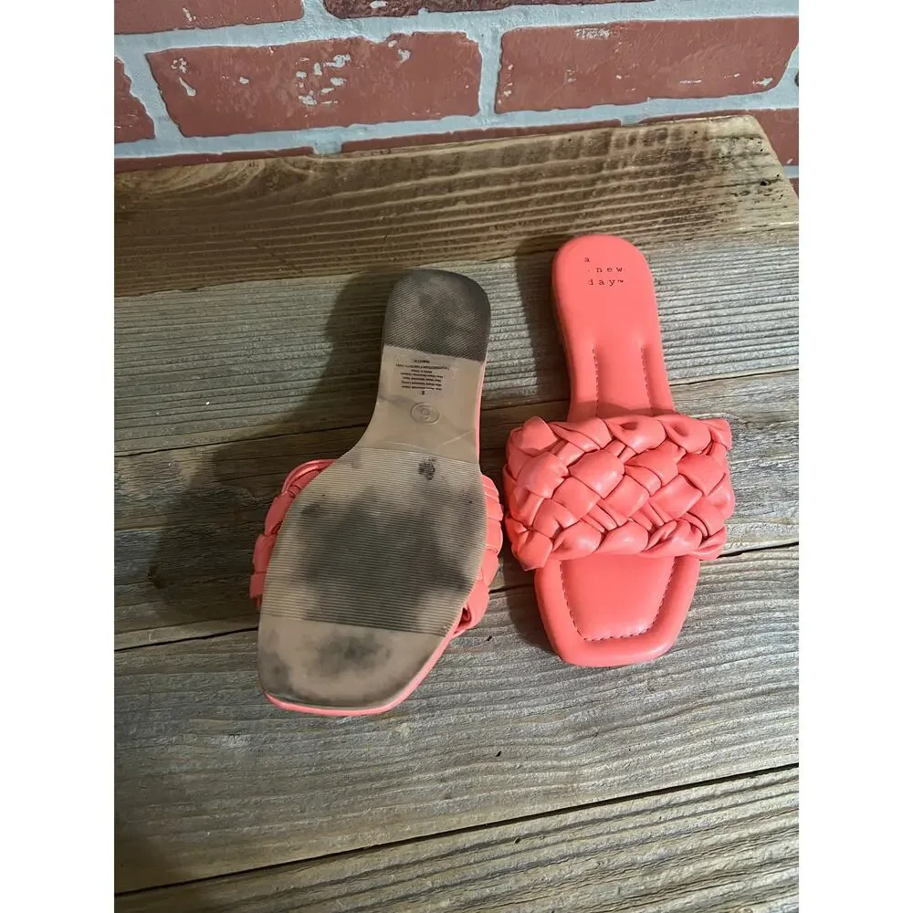 a new day coral sandals