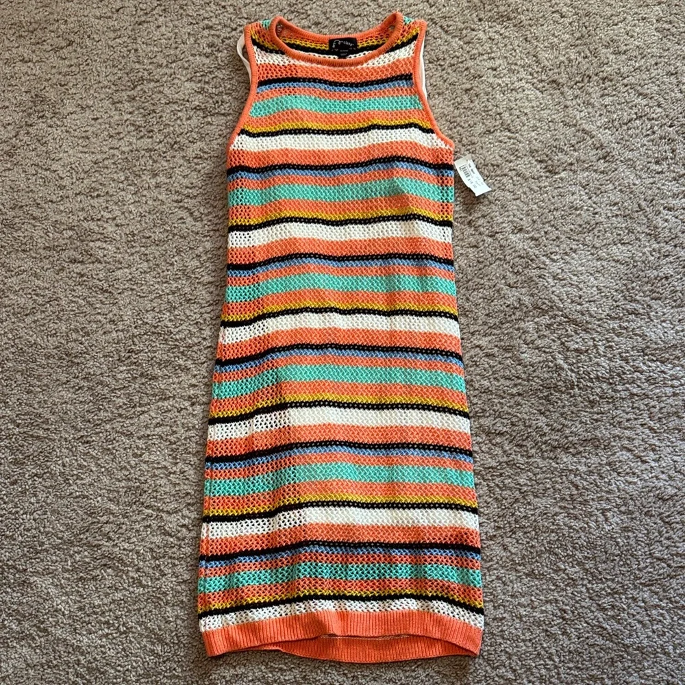 Art Class Colorful Striped Knit Dress