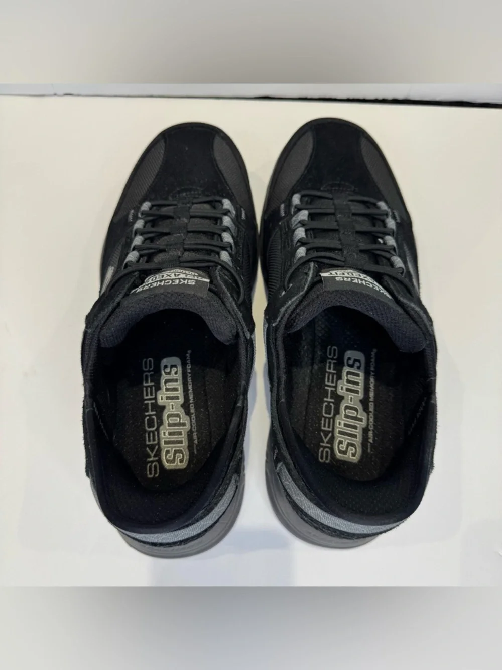 Skechers Relaxed Fit Memory Foam Men's Size 9 Oak Canyon Black Hands Free Slip I