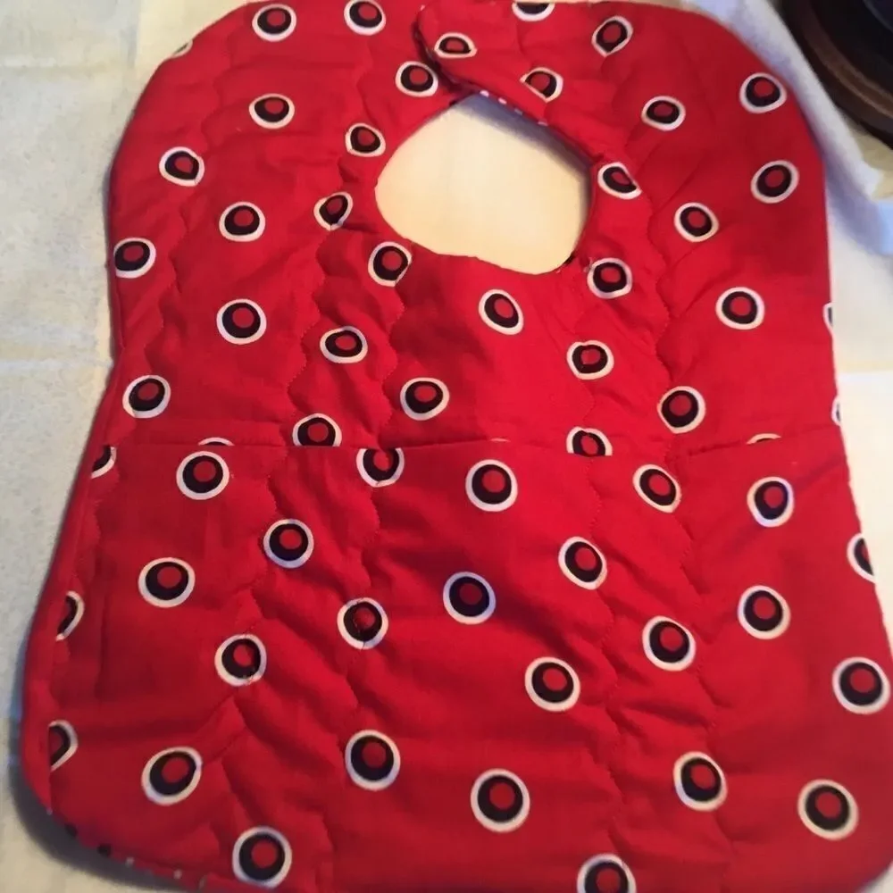 3/$25 or $12 ea. NWT Handmade Quilted Reversible Baby Bib.