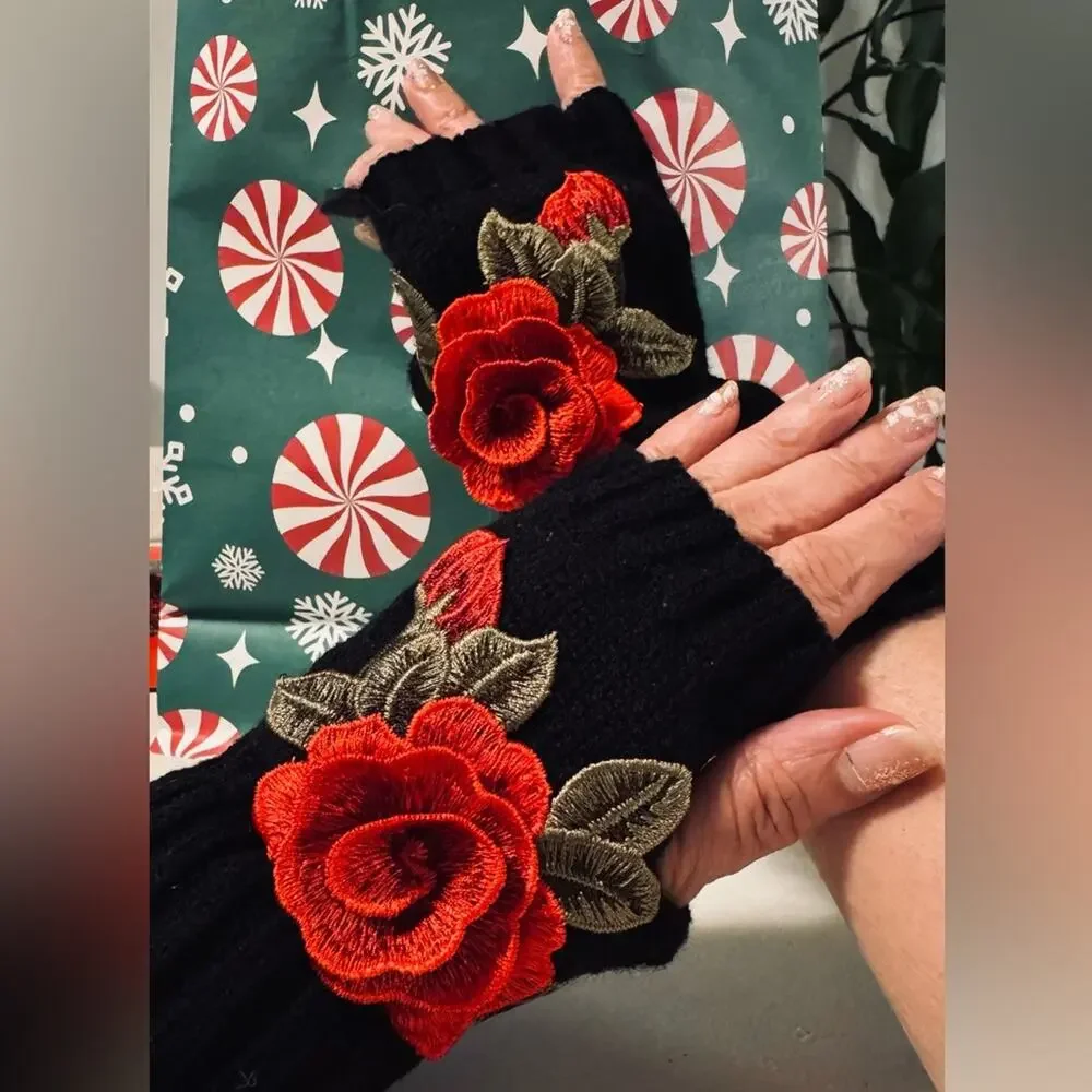 black gloves