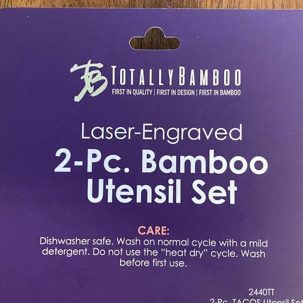 TOTALLY Bamboo Taco Utensils