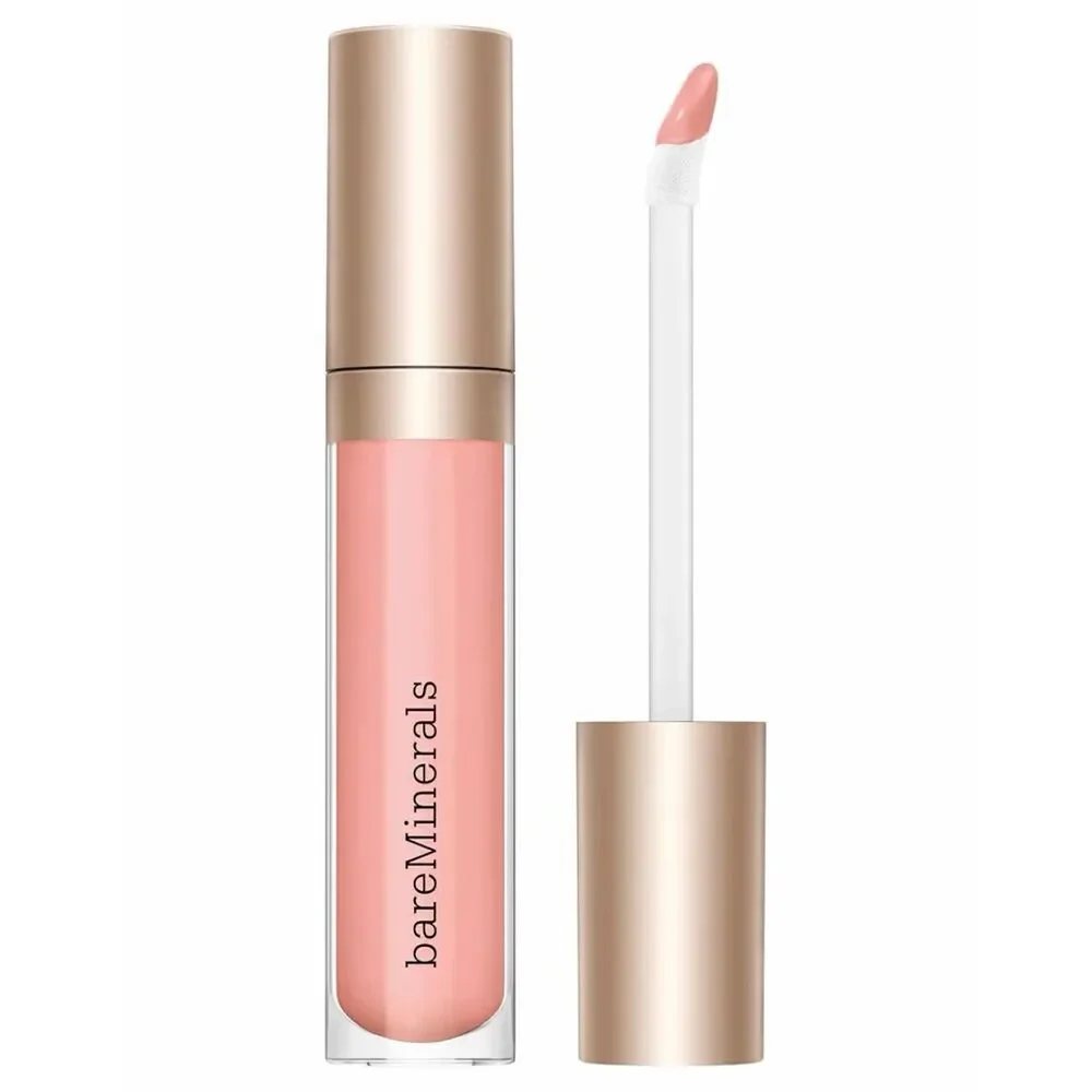 bareMinerals Gleam On Lip Gloss Balm, Hydrating Sheer Glossy Lip Balm, Vegan