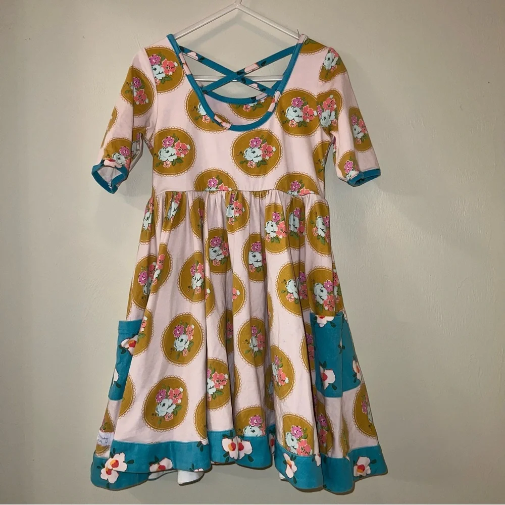 Sweethoney Floral Twirly Dress with Pockets
