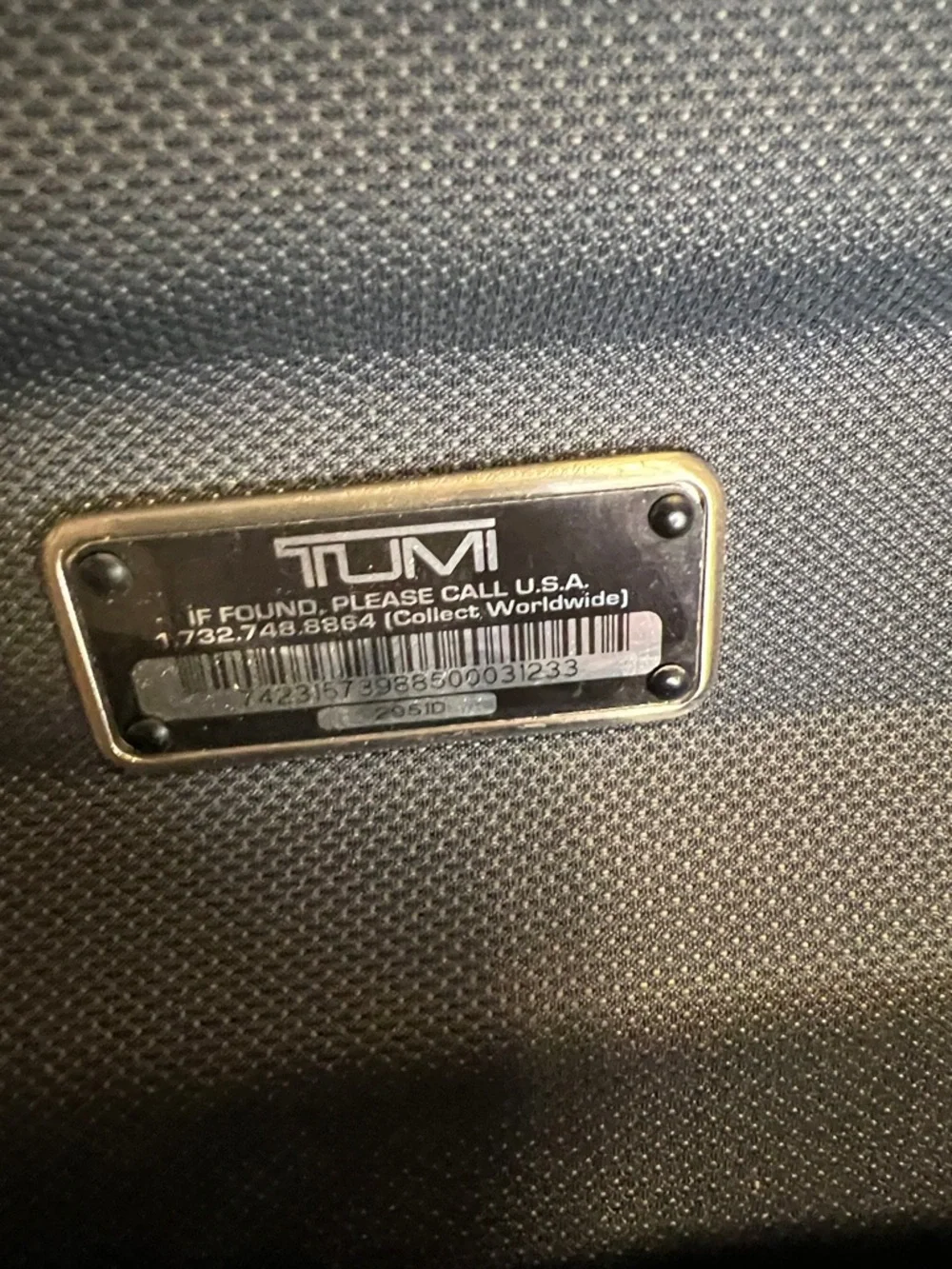 Tumi structured black