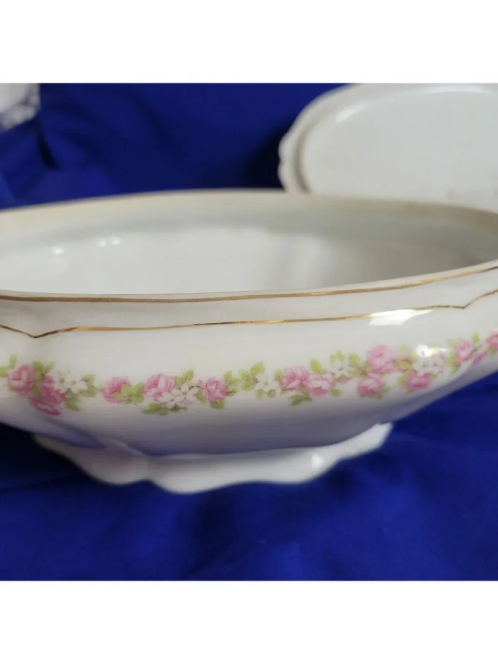 Soup Tureen Vienna Austria Roses Victorian cottage ornate elegant vtg heirloom