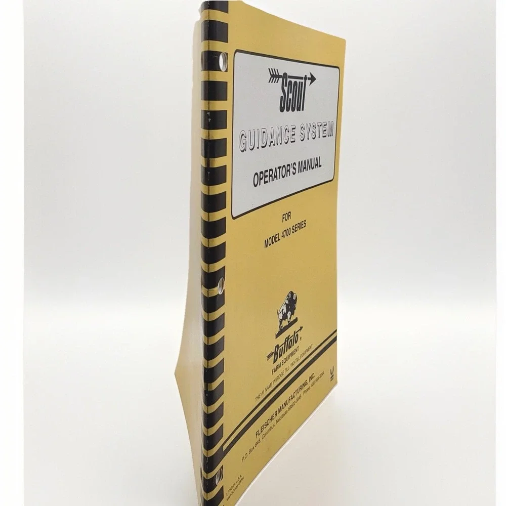 Buffalo, Fleischer‎ Manufacturing 4700, Scout Guidance System Operators Manual