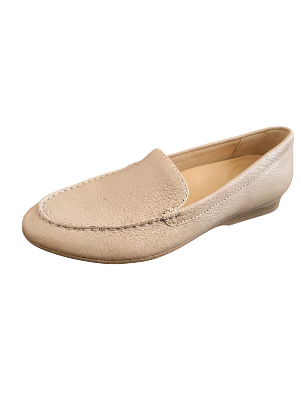 Dansko Lorri Beige Leather Loafers Size 38/7.5 NEW