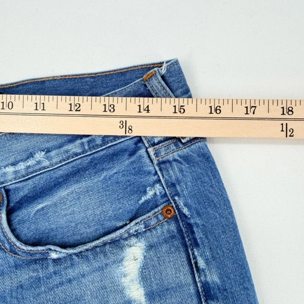 Lucky Brand The Cutoff Denim Shorts Womens Size 4 Distressed Raw Hem