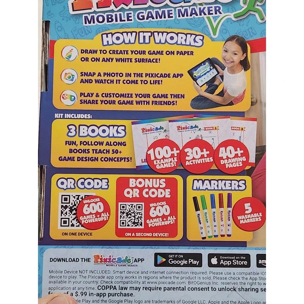 Pixicade Game Mobile Game Maker‎ Create and Play 1200 Games NEW 2021