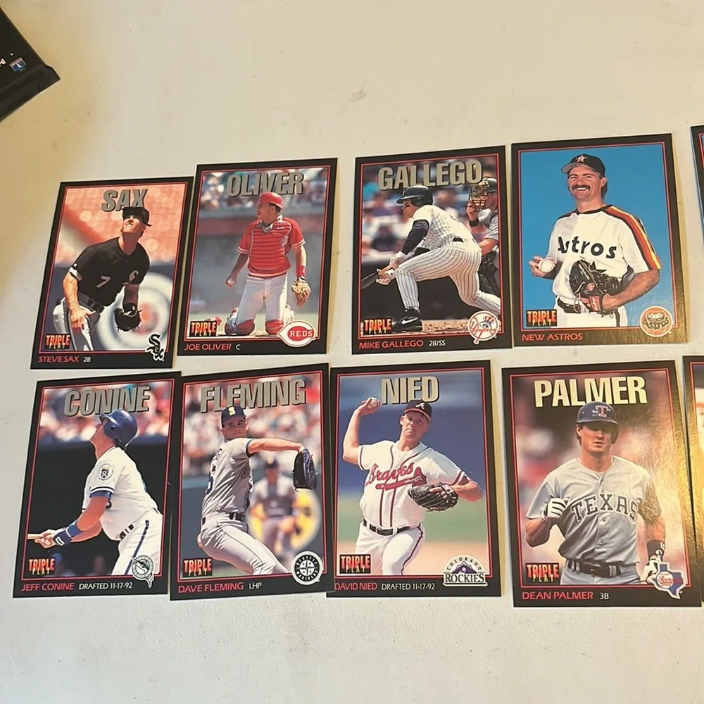 Donruss 1993 Triple Play 24 cards 2‎ runoff game cards Mattingly Sanders