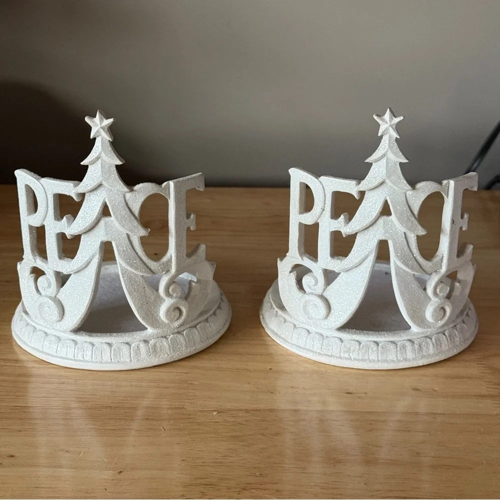 Scentsy Peace Candle Holders Warmer Wrap Christmas