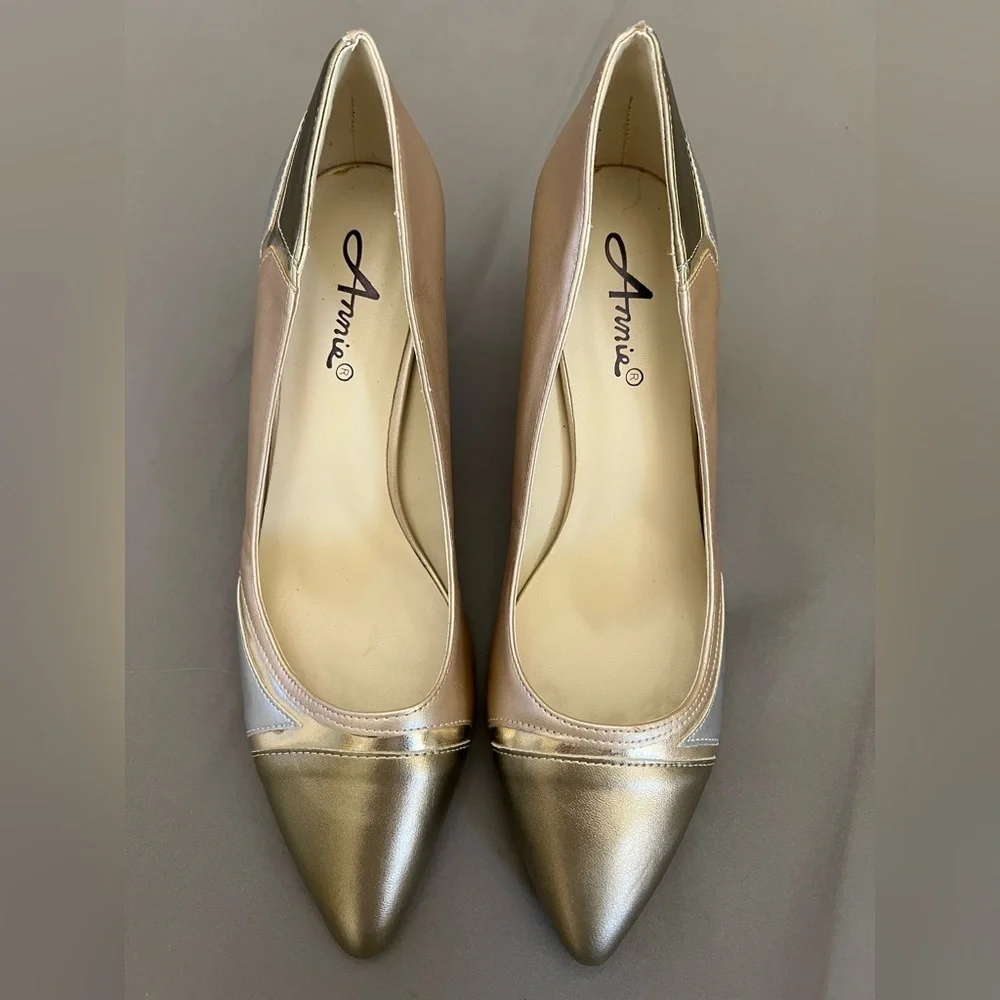 gold heels