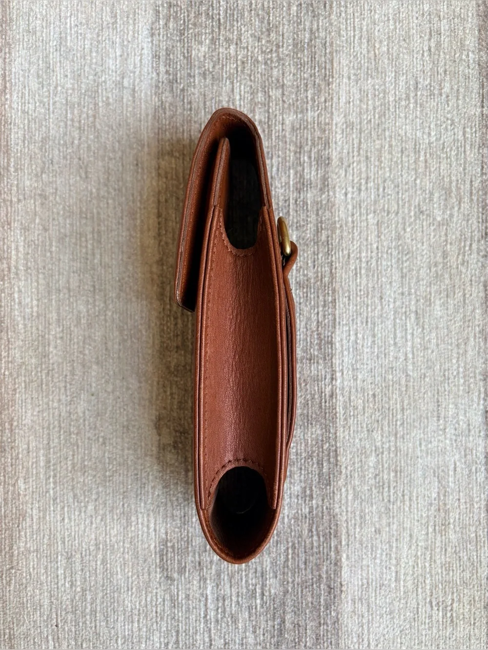 COACH Vintage Cell Phone Case British Tan Leather Sunglasses Wristlet FS4520