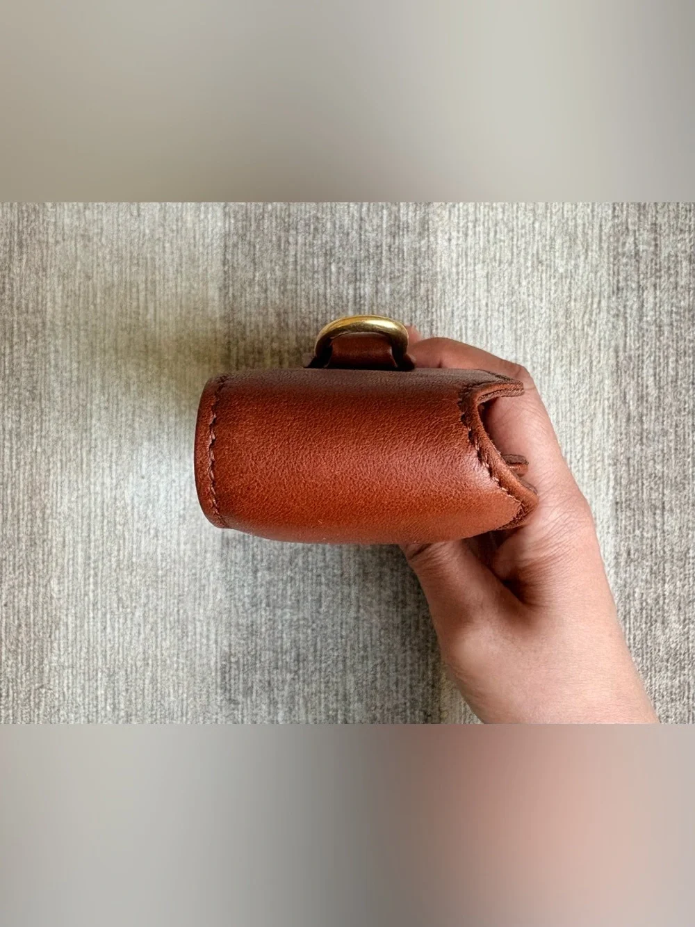 COACH Vintage Cell Phone Case British Tan Leather Sunglasses Wristlet FS4520