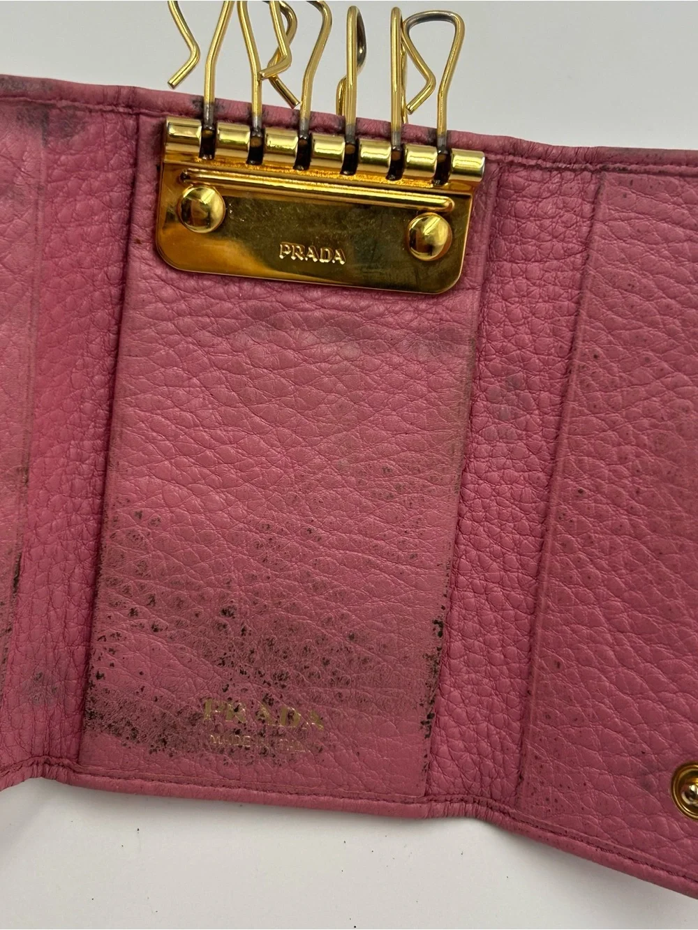 Prada pink pebbled