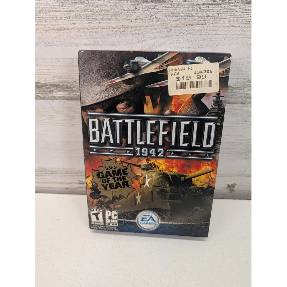 Battlefield 1942 PC Game EA NTSC-U/C 2002 Disc‎ Manual Multiplayer War Shooter